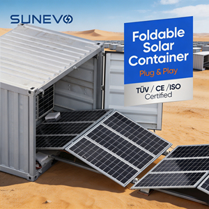 Conteneur Sunevo Bess avec système solaire pliable de 200 kW, solution professionnelle de stockage d'énergie pour l'industrie à grande échelle Groudark - Product Image 1