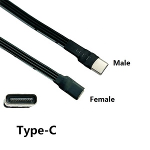 Flat Ribbon <span class=keywords><strong>c</strong></span>ấu hình thấp USB 3.1 Loại <span class=keywords><strong>C</strong></span> nữ để USB 3.1 Loại <span class=keywords><strong>C</strong></span> Nam Gó<span class=keywords><strong>c</strong></span> <span class=keywords><strong>c</strong></span>ạnh 90 độ trên xuống gó<span class=keywords><strong>c</strong></span> <span class=keywords><strong>c</strong></span>ạnh mở rộng dây - Product Image 2