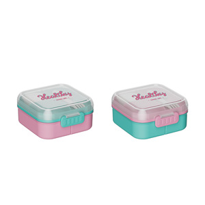 <b>Plastic</b> Compartmentalized Lunch <b>Box</b> With Handle Airtight Microwave Safe For Fruit Light Meals Work Lunches - Product Image 5