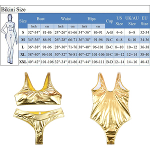 <span class=keywords><strong>Maillot</strong></span> <span class=keywords><strong>de</strong></span> <span class=keywords><strong>bain</strong></span> une pièce ou deux pièces pour femmes, brillant, pailleté, métallique, pour la plage - Product Image 4