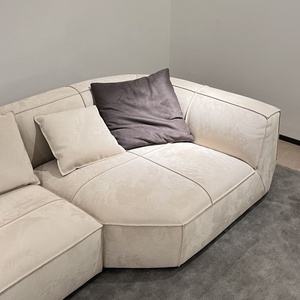 Lit Nuage Moderne de Luxe en Tissu Blanc pour Salon, Canapé Modulaire Confortable en Forme de U, Design Japonais, Idéal Hôtels et Appartements - Product Image 3