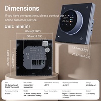 Termostato WiFi para Calefacción por Suelo Radiante, 220V, Compatible con 7 Idiomas, Programación Inteligente para Apartamentos y Hogares