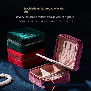 Nuevo Estuche de Joyería de Piel de Oveja con Cierre de Cremallera, para Anillos, Collares, Aretes y Uñas, Multifuncional, Portátil, para Viajes - Product Image 2