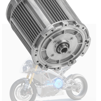 Motor DC Brushless 96V 10KW untuk E-Scooter dengan PMSM 10000 Watt hingga 25000 Watt 19HP dan 3000 RPM Puncak 6000 RPM 35 Nm Puncak 140 Nm