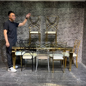 Muebles para Bodas, <span class=keywords><strong>Mesas</strong></span> <span class=keywords><strong>de</strong></span> Acero Inoxidable <span class=keywords><strong>y</strong></span> <span class=keywords><strong>Sillas</strong></span> <span class=keywords><strong>Tiffany</strong></span> Chivari <span class=keywords><strong>de</strong></span> Metal para Eventos, Banquetes, Fiestas <span class=keywords><strong>y</strong></span> Bodas - Product Image 2