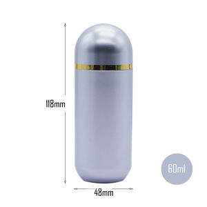 Contenedor de Plástico Plateado en Stock para Dulces, Pastillas y Cápsulas con Tapa de Rosca - Product Image 2