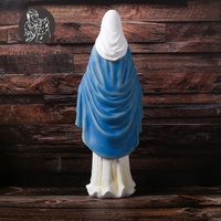 18 pouces Catholique Notre Dame De Grâce Statue Résine Sculpture Décoration Notre Dame De Grâce sur Base Figurine Cadeau Religieux