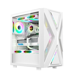 Caja de <span class=keywords><strong>PC</strong></span> para Juegos de Escritorio D400 ATX con Vidrio Templado y USB 3.0, Refrigeración Líquida, Resistente al Agua, Diseño Elegante - Product Image 3