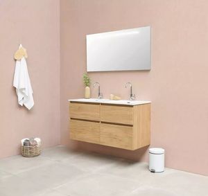 Meuble sous-<span class=keywords><strong>vasque</strong></span> de salle de bain moderne avec lavabo et toilette Carcasse en contreplaqué Prix d'usine Vente en gros Meuble sous-lavabo moderne - Product Image 6