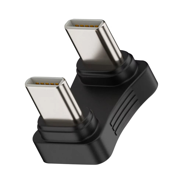 2 in 1 USB C Adapter Male To Male U Shaped Type-C To Type-C Adapter 480Mbps Data Transfer PD65W Charging for Mobile Phone Laptop