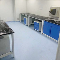 Meubles de laboratoire modulaires, table de travail moderne en fer résistant à la corrosion, revêtement en poudre époxy, banc de laboratoire mobile, poste de travail