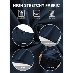 2025 Short de sport pour hommes et t-shirt de gymnastique léger à manches courtes évacuant l'humidité pour la course - Product Image 6