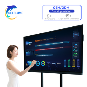 หน้าจอสัมผัสปากกาแบบอินเทอร์แอคทีฟแผงแบบสัมผัสขนาด55 65 75 85 86 98นิ้ว110นิ้วบอร์ดการสอนดิจิทัลไฟ LED 4K หน้าจอสัมผัสสำหรับห้องประชุม - Product Image 1