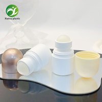 Stick déodorant anti-transpirant en plastique cylindrique avec bouchon à vis pour parfum et soins de la peau