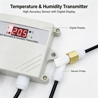Transmisor de Humedad para Monitoreo de Centros de Datos, Rs485 Modbus Rtu, Controlador de Temperatura para Sala de Servidores Industriales, Velocidad S-4td