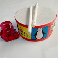 Musical Percussion Toys Instruments Wooden Snare Drum for Kids Baby Learning Toys Educational Musical