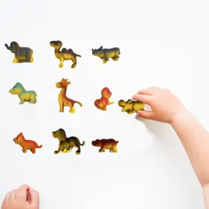 Ucuz plastik animaljungle oyuncaklar çocuklar için küçük plastik hayvan figürleri süslemeleri
