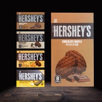 Galleta Coreana con Sabor a Chocolate Hershey, Galleta Waffle, Bocadillo Exótico, Galletas, 55g