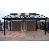 Garages d'auto renforcés à bas prix avec toit en Polycarbonate