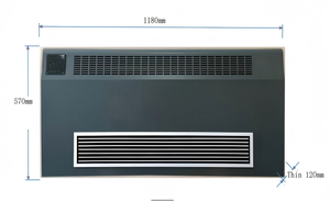 New Slim Fancoil Energy Saving Chilled Water Wall Mounted Fcu Fan Coil Unit for Heating and Cooling High-Efficiency HVAC Unit De - Product Image 5