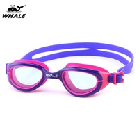 Lunettes de natation pour enfants de haute qualité, imperméables, anti-buée, avec protection UV, réglables, CF-6500, vente en gros par WHALE Factory
