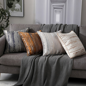 Bantal dekorasi rumah Eropa hadiah untuk traveldilepas dan Dicuci Jacquard disepuh lembut Sof - Product Image 3