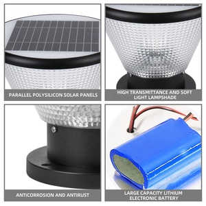 Modern Simple Design Outdoor Pillar Gate <b>Light</b> <b>Solar</b> <b>Post</b> <b>Lights</b> Outdoor Waterproof Led - Product Image 5