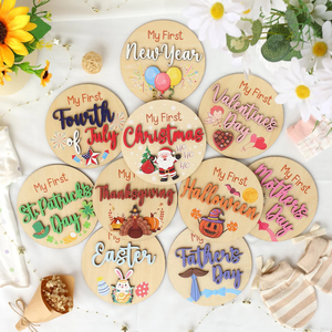 Accessoires photo pour les premiers moments de bébé, cadeau de fête prénatale, premier anniversaire de bébé, première fête des mères, premier Noël de bébé - Product Image 1