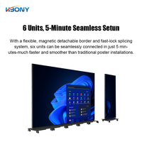 Pantalla de póster LED digital ultrafina P1.86 P2.5 HD con función SDK para mostrar mensajes programables