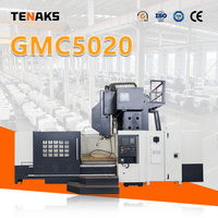 Centre d'usinage CNC à 5 axes TENAKS CNC Mill GMC5020, machine de fraisage à portique haute précision, ATC (Changeur d'outils automatique)