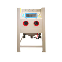 Machine de sablage à eau de type boîte personnalisée pour le nettoyage de surfaces industrielles et les applications de traitement abrasif en atelier