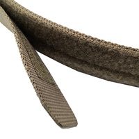 Ceinture tactique haute résistance, boucle en métal pour l'extérieur, ceinture en nylon double couche, ceinture en nylon noire pour hommes
