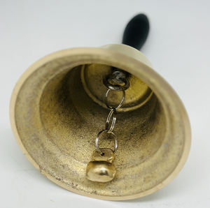 木製ハンドルガラガラアンティーク装飾パーティーハンドベルレストランコールサービスベルスクールハンドベルキッズデスクベルおもちゃ - Product Image 2