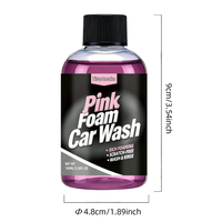 Tisartmake Shampooing Mousse Rose pour Lavage Auto 100ml Formule Neutre Liquide Extérieur Automobile Bulles Abondantes Nettoyage Doux et Sûr pour la Peinture