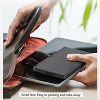 Keyboard Mekanik Ultra Tipis Tri-Fold BT dengan Touchpad untuk iPad Pro Air Mini Laptop Nirkabel Isi Ulang Portabel untuk Kantor dan Perjalanan