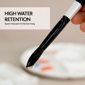 Ensemble de pinceaux d'art ronds en poils d'écureuil aquarelle Logo personnalisé professionnel de haute qualité pour la peinture à l'aquarelle - Product Image 4