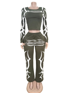 بدلة رياضية شتوية للنساء مكونة من قطعتين: سترة كاجوال وبنطلون طويل للجري واليوغا - Product Image 4