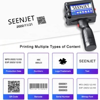 Impresora de Inyección de Tinta Inalámbrica Portátil TIJ, Impresora de Códigos de Lote, Impresora de Fechas de Caducidad, Mini Impresora para Metal, Plástico, Madera y Tela
