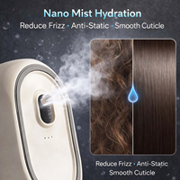 Brosse à cheveux électrique Wochuan à pulvérisation et massage, brosse à coussin d'air autonettoyante, brosse à vapeur rétractable pour réduire les frisottis