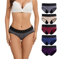 Culottes menstruelles pour femmes, protection complète 4 couches, lavables, pour incontinence, sous-vêtements fonctionnels