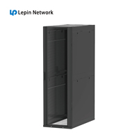 Armoire de serveur réseau Ningbo Lepin à succès, anti-poussière, avec porte vitrée ventilée, 42U 19U 18U 21U, avec ventilateur et LED