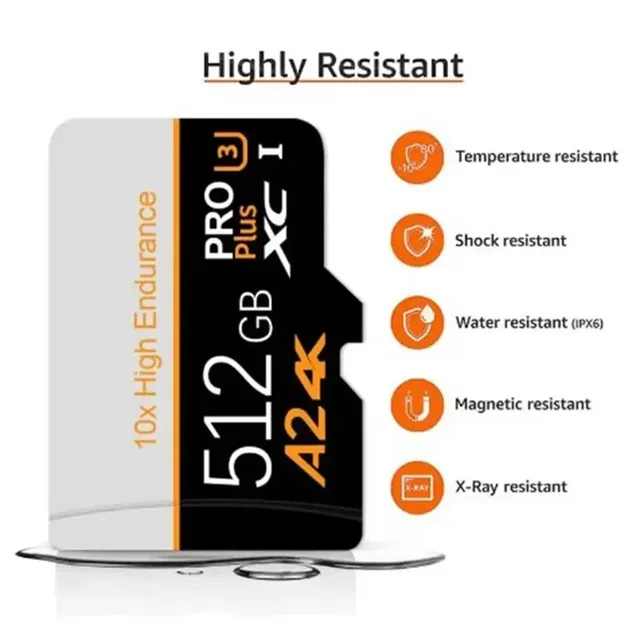 2TB 1TB 512GB TF SD Card Class 3 High Speed Large Capacity for PC/Phone/Mac/Camera New