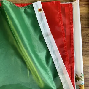 במלאי 90x150 ס""מ 3x5 דגלים מקסיקניים בחוץ מקסיקו מותאם אישית מדינה חומרים עמידים למים לאומי הדפסה דיגיטלית כדורגל