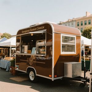 Remolque de Comida Móvil Rápido 2025, Carrito de Venta Ambulante de Hot Dogs y Helados - Product Image 3