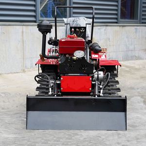 Tractor de orugas de doble uso de 35 HP para campos húmedos y secos, minitractor diésel con orugas de goma antideslizantes - Product Image 3