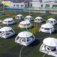 Salon flottant d'île gonflable de flotteur de piscine commerciale de JOYFUL FUN gonflable