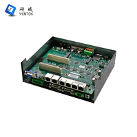 Garantía 3 años Industrial Pc integrado Intel I5 I7 12th Gen 6 LAN 2 RS232 COM DIN Rail Desktop Pc Linux Industrial Computer