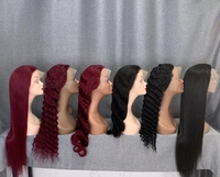 Perruque dentelle complète HD sans colle frontale cuticule alignée cheveux vierges Remy non transformés 100% 360 perruque dentelle complète cheveux humains vague profonde inde