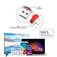 Unidad Flash USB Tipo C de 32 GB con Soporte para Dos Dispositivos, para Teléfonos Inteligentes, Computadoras Portátiles y Tabletas