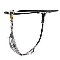 Ceinture de chasteté réglable en acier inoxydable, noir et rose, culotte invisible, dispositif verrouillable, sous-vêtements bondage, slips 100% jouets sexuels